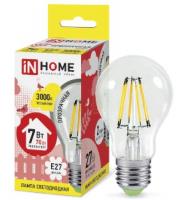 Лампа светодиодная LED-A60-deco 7Вт 230В Е27 630Лм IN HOME