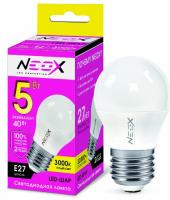 Лампа светодиодная LED-ШАР 5Вт 230В Е27 400Лм NEOX