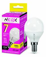 Лампа светодиодная LED-ШАР 7Вт 230В Е14 560Лм NEOX