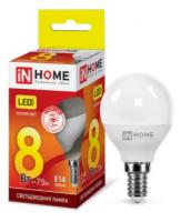 Лампа светодиодная LED-ШАР-VC 8Вт 230В Е14 600Лм IN HOME
