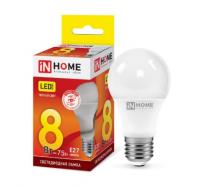 Лампа светодиодная LED-A60-VC 8Вт 230В Е27 720Лм IN HOME