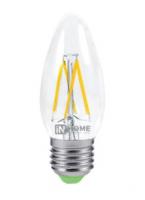 Лампа светодиодная LED-СВЕЧА-deco 7Вт 230В Е27 630Лм прозрачная IN HOME