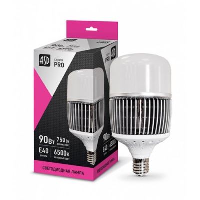 Лампа светодиодная LED-HP-PRO 90Вт 230В Е40 6500К 9000Лм ASD